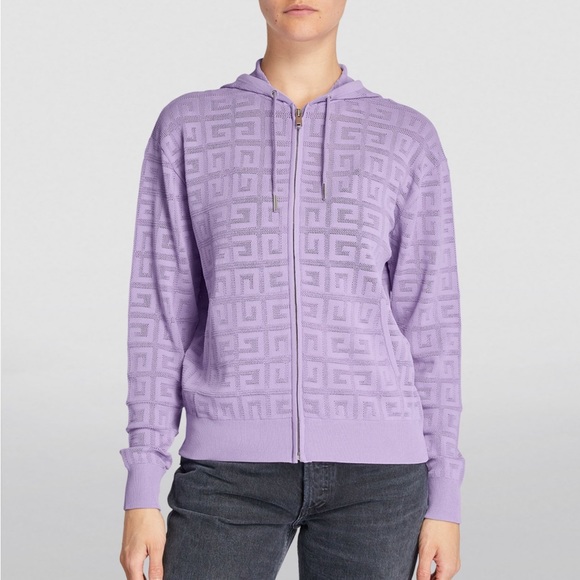 Givenchy 4G Logo Zip-Up Hoodie, Size L - Picture 2 of 14